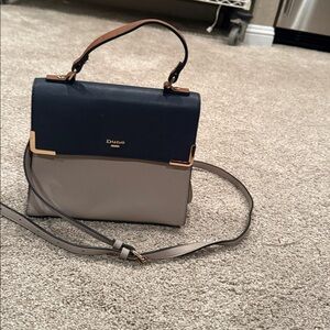 Dune London Tri colored purse. Super clean blue/grey/tan